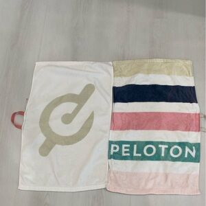 New Peloton Striped Workout Towels with Logo
